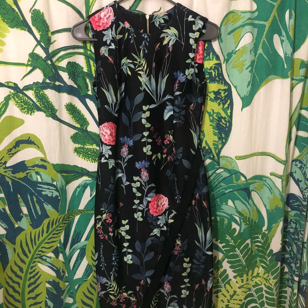 Tommy Hilfiger black floral dress